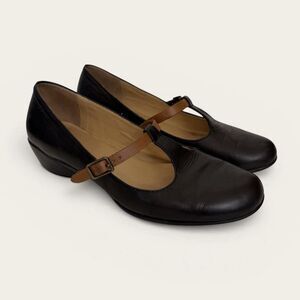 Keyuca Japan Mary Jane Leather Shoes 6 School Girl Preppy Y2K Nostalgia T-Strap